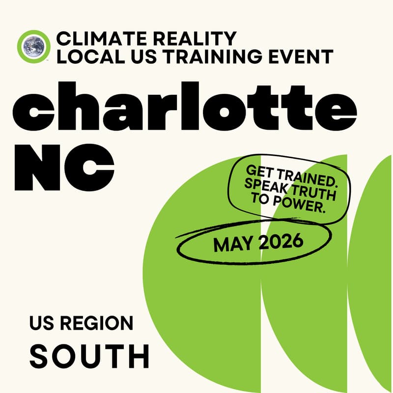 Cover Image for Charlotte, NC - Climate Reality Local Training Event