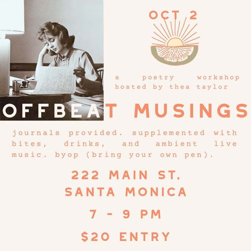 Cover Image for Offbeat Musings: Poetry Workshop