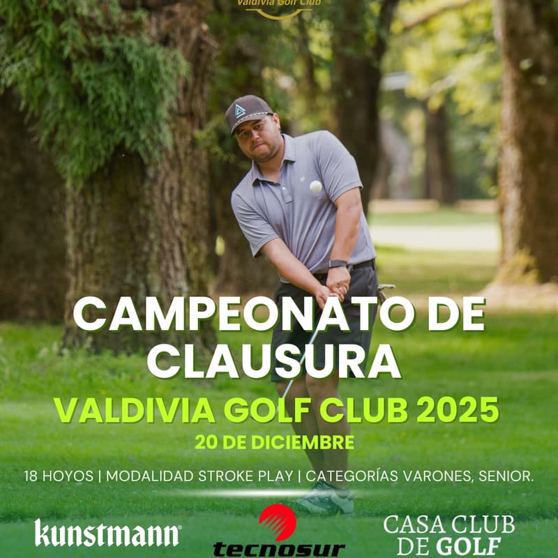 Cover Image for Campeonato de Clausura Valdivia Golf Club  - DICIEMBRE 2025