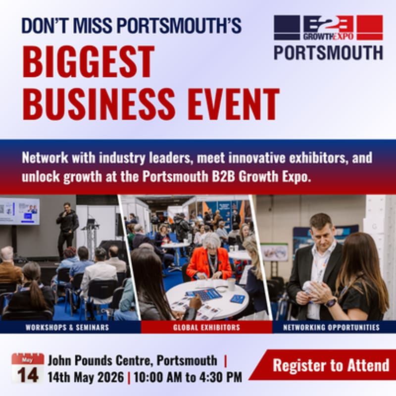 Cover Image for Portsmouth B2B Growth Expo 2026 | Book Your Visitor Ticket Now
