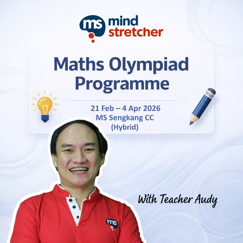 Cover Image for Maths Olympiad Programme @ Mind Stretcher Sengkang CC Hybrid Class (21 Feb – 4 Apr 2026 | Primary 5 & 6)