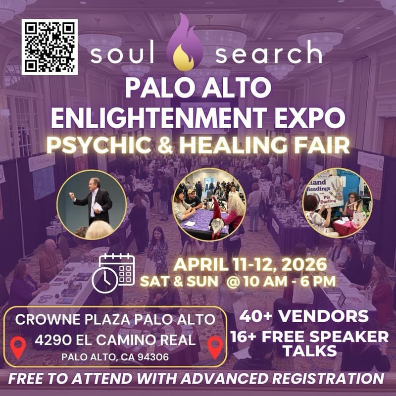 Cover Image for SoulSearch Palo Alto Enlightenment Expo - Psychic & Healing Fair