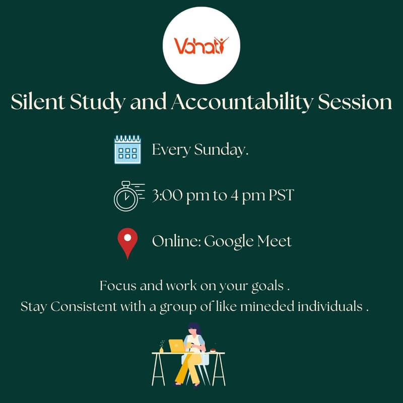 Cover Image for 👩🏻‍💻Silent Study & Accountability Session