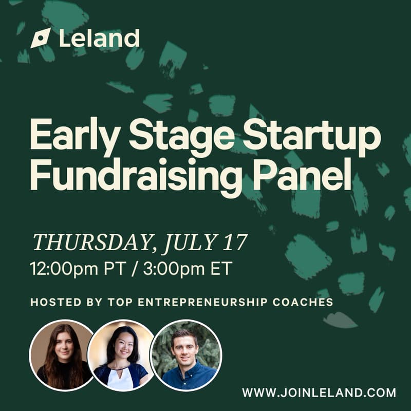 Cover Image for Early Stage Startup Fundraising Panel