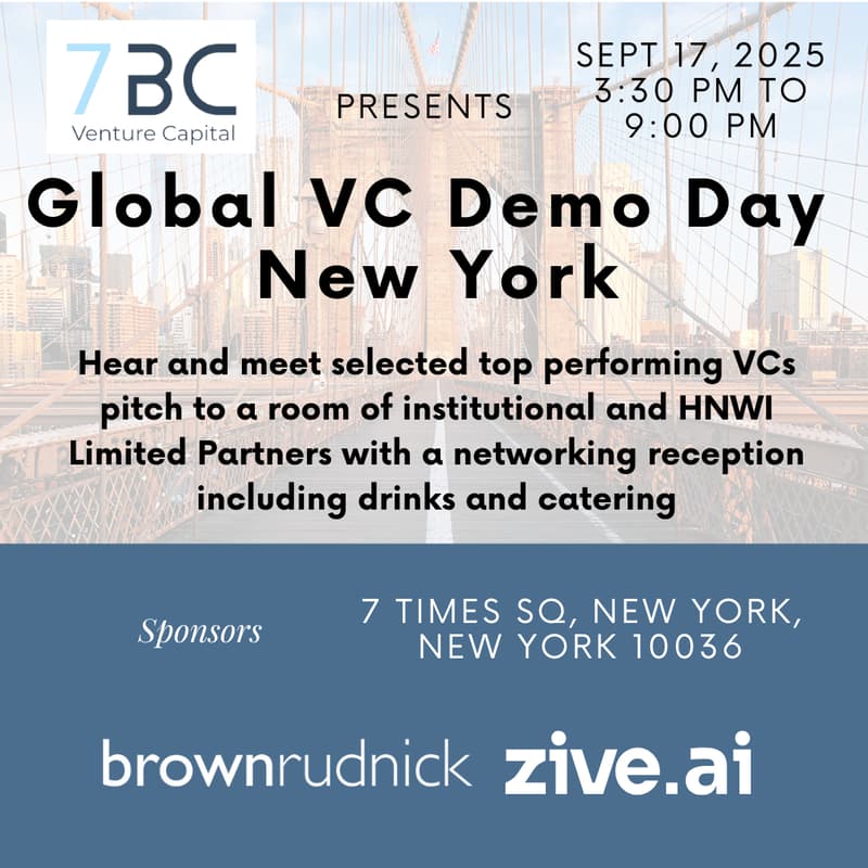 Cover Image for 7BC Global VC Demo Day New York