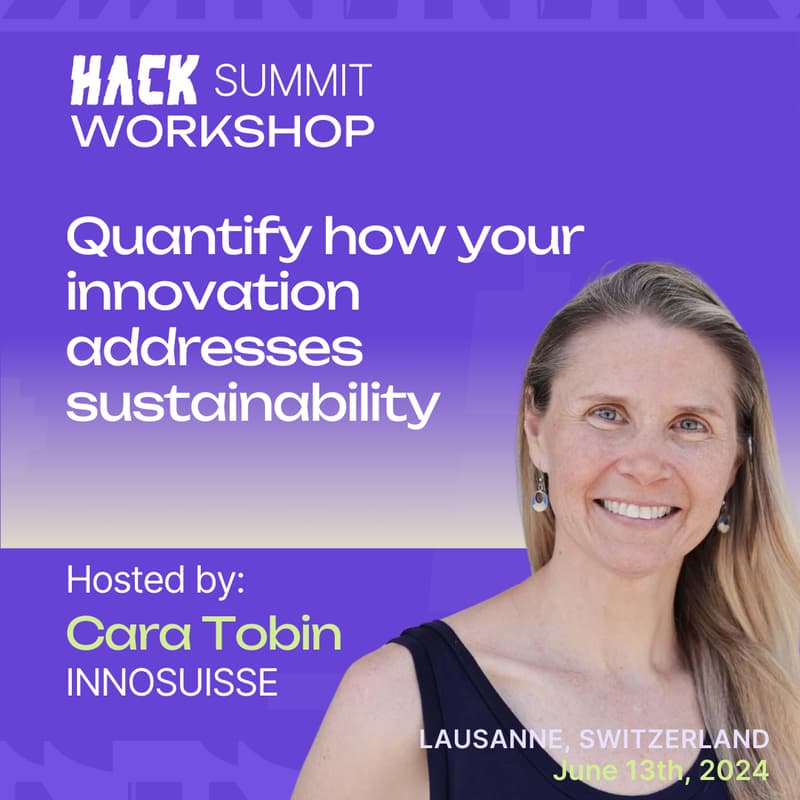 Cover Image for HackSummit: Quantify how your innovation addresses sustainability