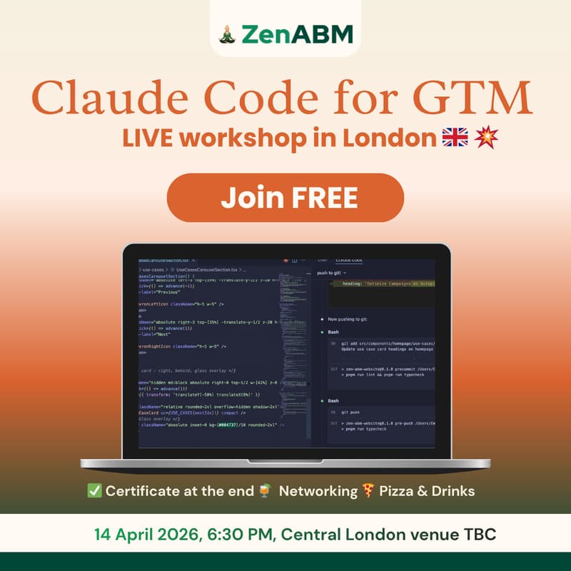 Cover Image for Claude Code for GTM (ABM focus)