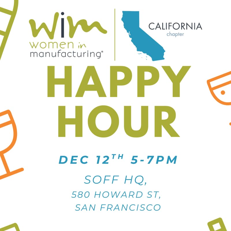 Cover Image for Bay Area Women In Manufacturing Happy Hour