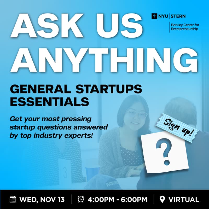 Cover Image for Ask Us Anything: General Startup Essentials