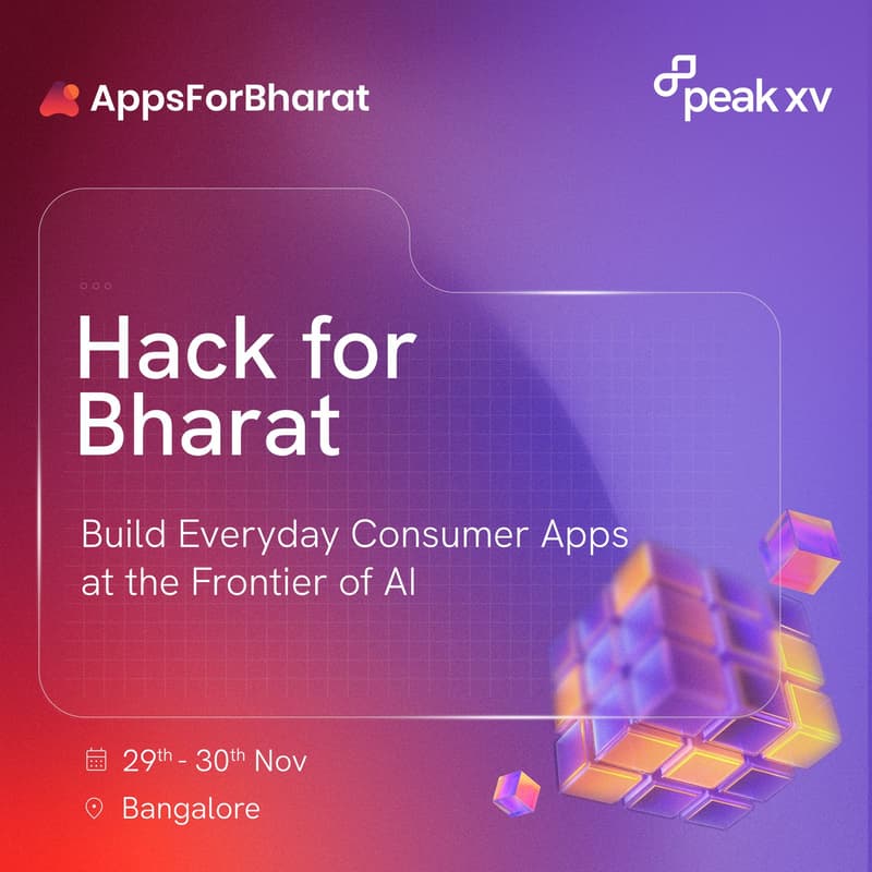 Cover Image for Hack for Bharat- Build Everyday Consumer Apps at the Frontier of AI