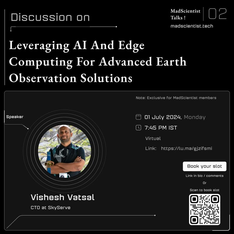 Cover Image for MadScientist Talks ! - Vishesh Vatsal ( CTO - SkyServe )