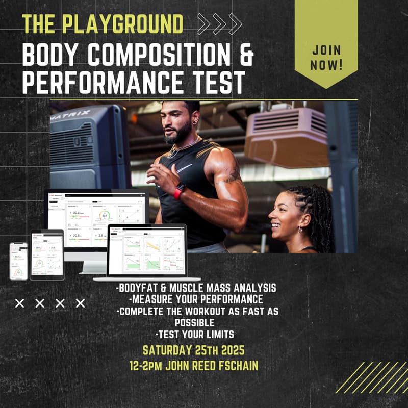 Cover Image for THE PLAYGROUND - BODY COMPOSITION & PERFORMANCE TEST @John Reed Friedrichshain