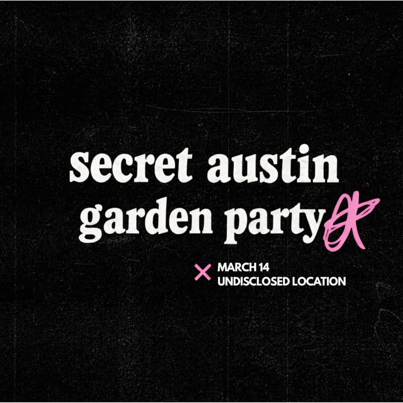 Cover Image for secret austin garden party