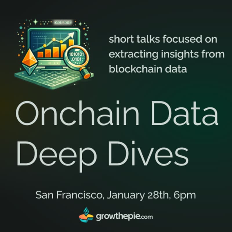 Cover Image for Onchain Data Deep Dives - Open Registration