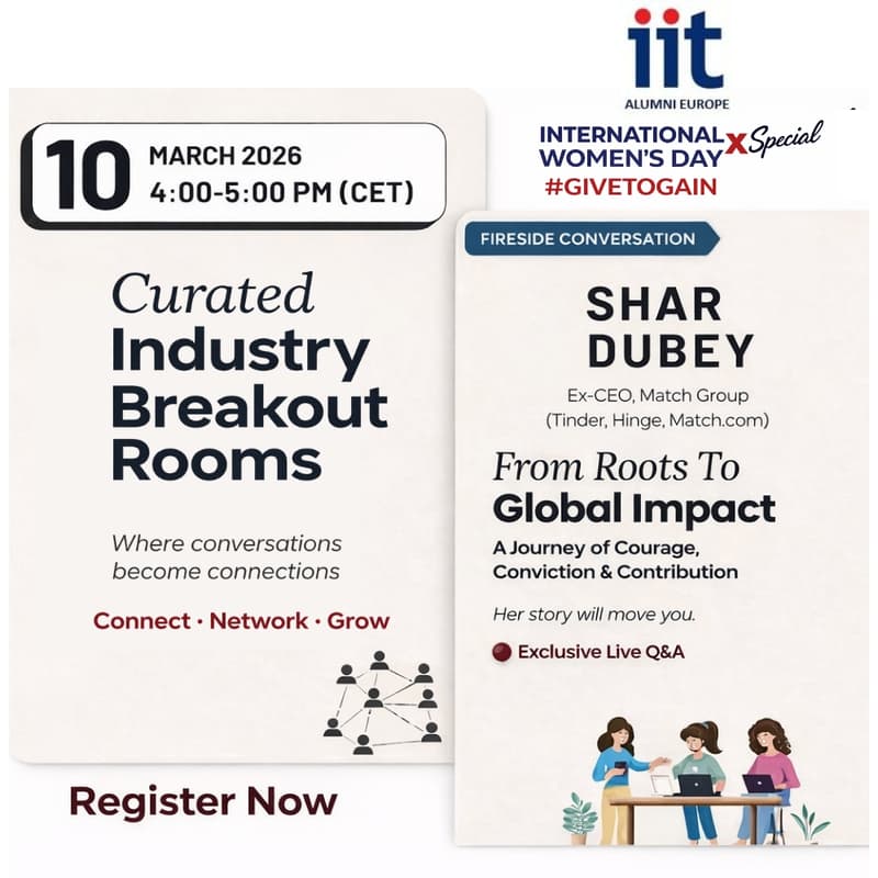 Cover Image for PanIIT Europe - International Women’s Day 2026 Celebrations