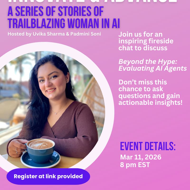 Cover Image for AWAAI Innovate & Advance with Jigyasa Grover