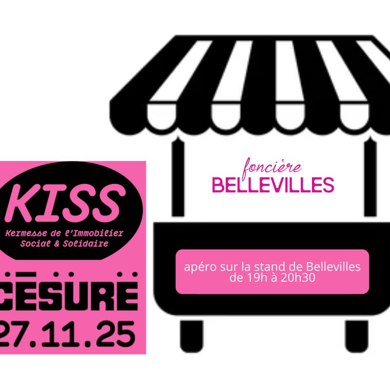 Cover Image for Apéro sur le stand de Bellevilles à la KISS (Kermesse de l'immobilier social et solidaire) - 2e édition [Paris]