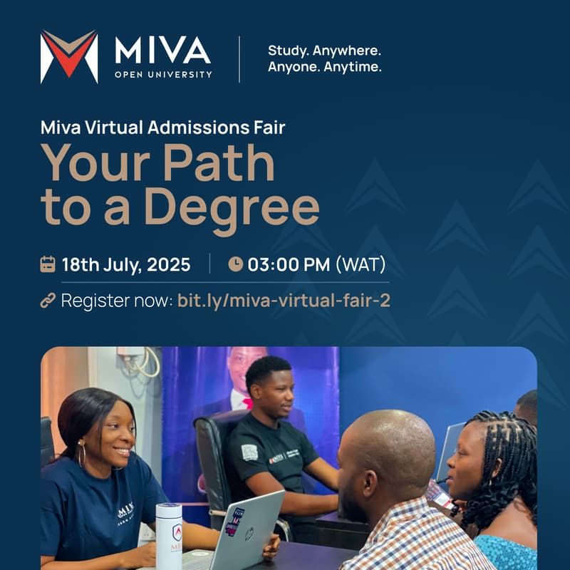 Cover Image for Your Path to a Degree: Miva Open University Virtual Admissions Fair
