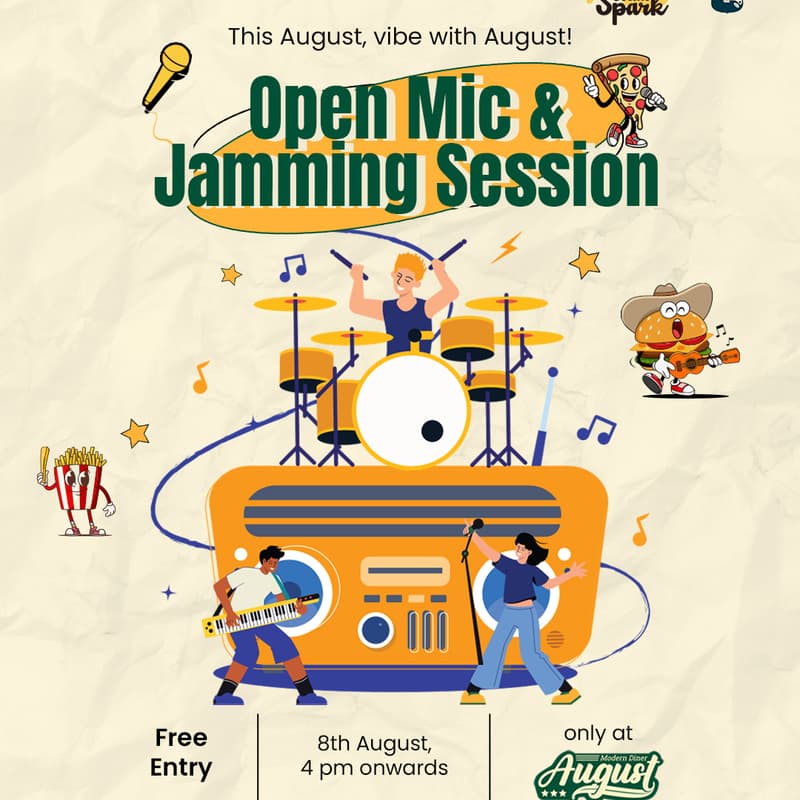 Cover Image for Jamming Session & Open Mic: Social Spark