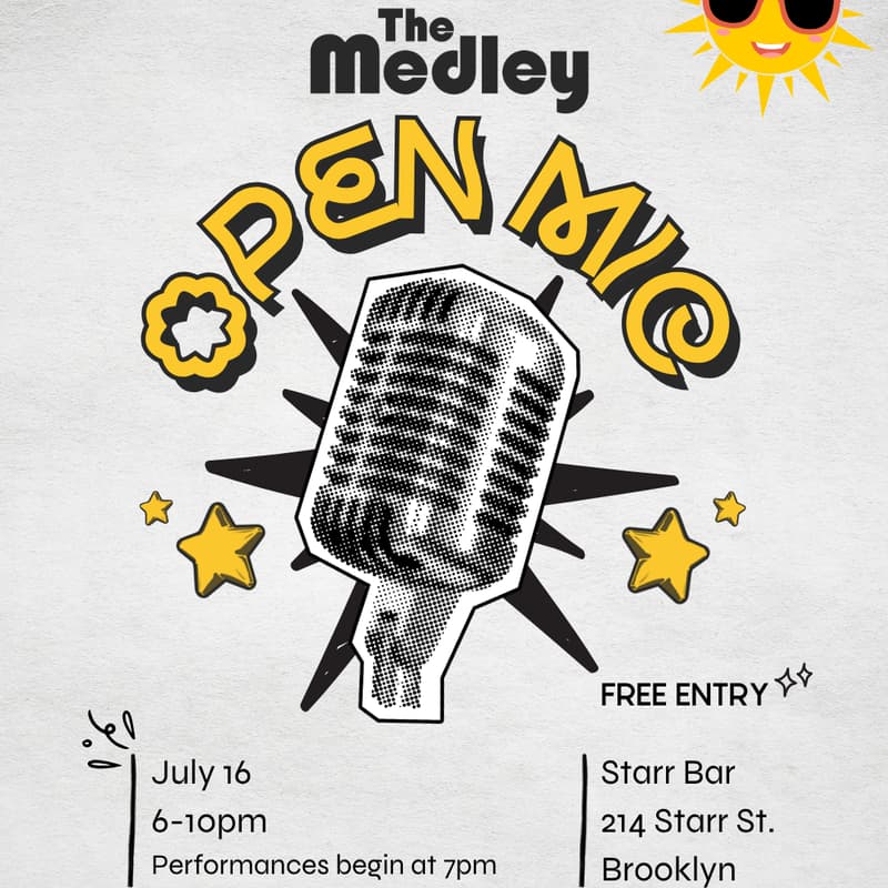 Cover Image for The Medley Open Mic @ Starr Bar