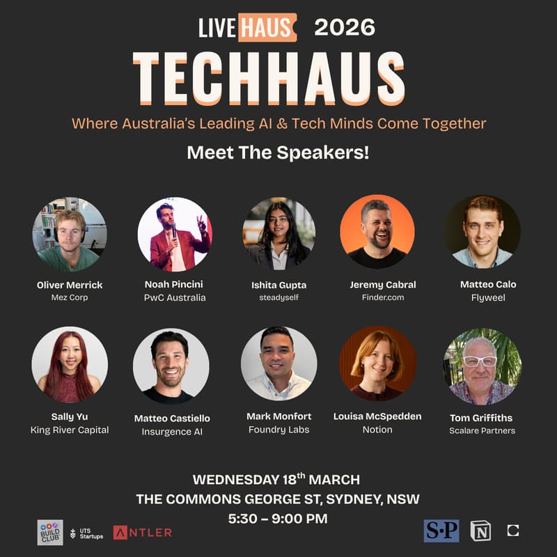 Cover Image for TechHaus Sydney · March 2026: Where Australia’s Leading AI & Tech Minds Come Together