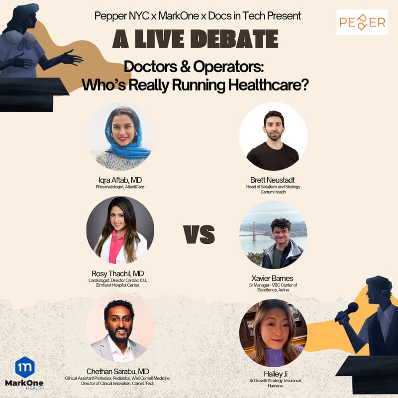 Cover Image for Pepper Talk Vol. 2 - A Live Debate: Doctors & Operators: Who’s Really Running Healthcare?