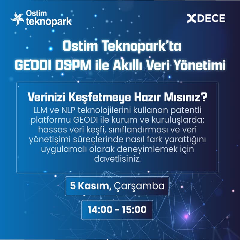 Cover Image for Ostim Teknopark’ta GEODI DSPM ile Akıllı Veri Yönetimi