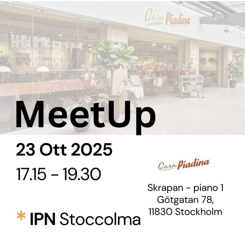 Cover Image for IPN MeetUp - Stoccolma (1st Edition)
