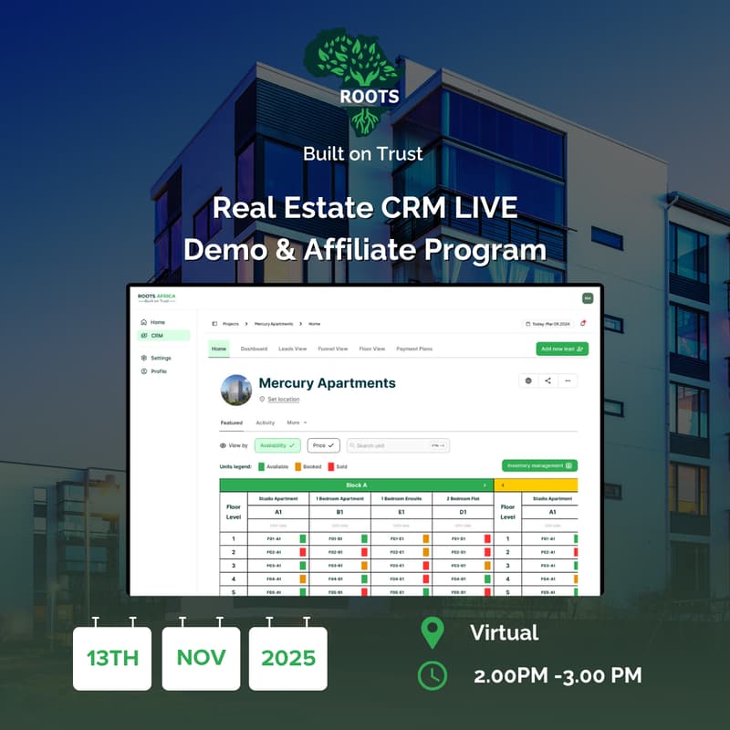 Cover Image for REAL ESTATE CRM LIVE DEMO & AFFLIATE PROGRAM