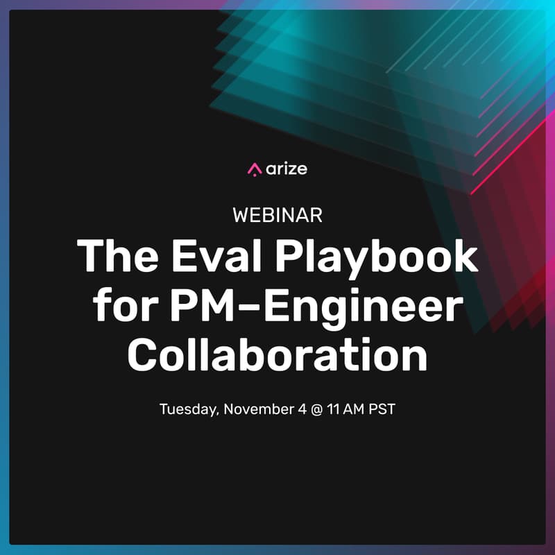 Cover Image for [Webinar] The Eval Playbook for PM–Engineer Collaboration