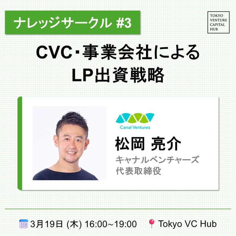 Cover Image for ナレッジサークル#3 「CVC・事業会社によるLP出資戦略」