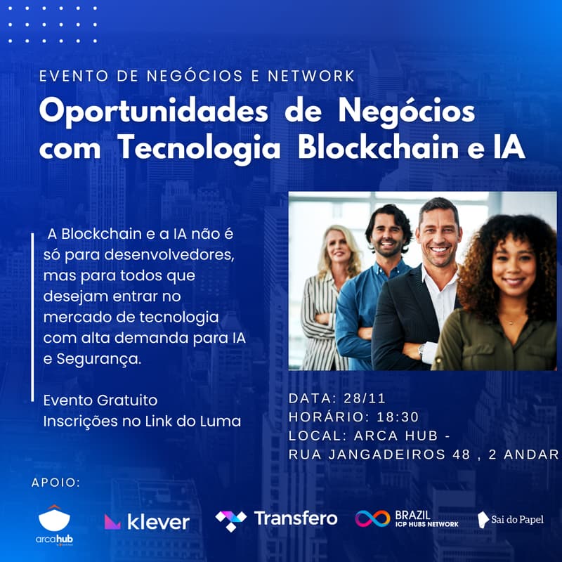 Cover Image for Oportunidades de Negócios com Tecnologia Blockchain e IA