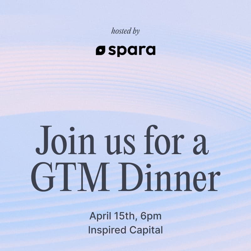 Cover Image for Spara Private GTM Leadership Dinner