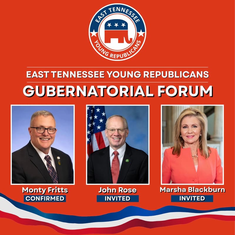 Cover Image for Gubernatorial Forum Hosted by East Tennessee Young Republicans