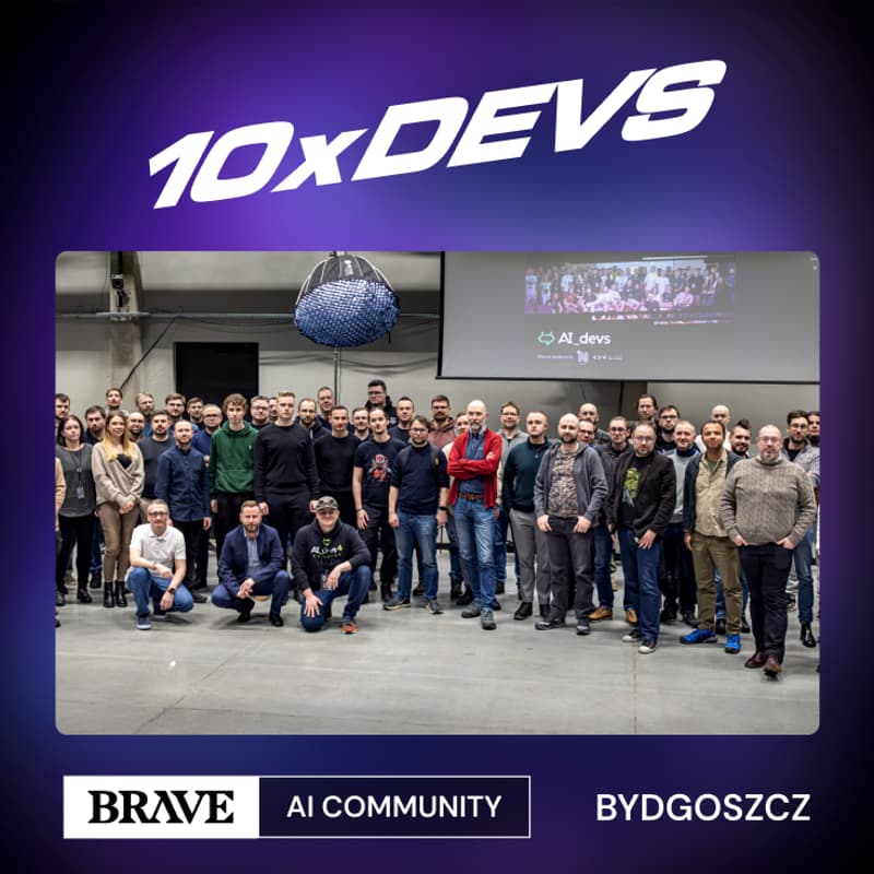 Cover Image for AI w akcji: Agentyzacja i Workflowy | 10XDEVS | BRAVE AI COMMUNITY BYDGOSZCZ #2