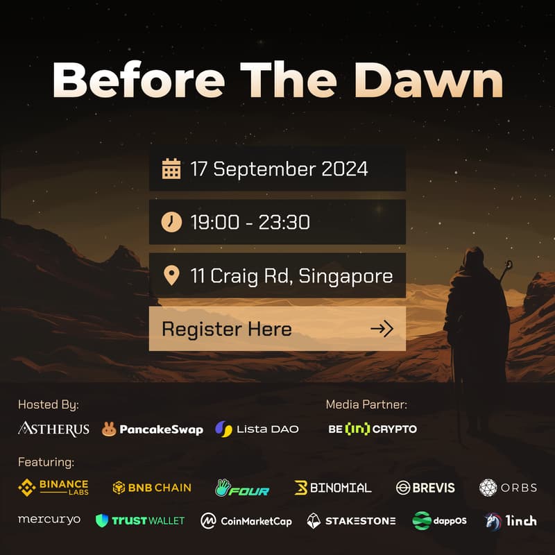 Cover Image for BEFORE THE DAWN: After Dark with Astherus, PancakeSwap & Lista DAO