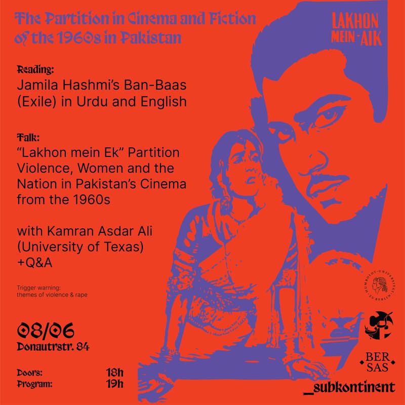 Cover Image for Partition in Cinema and Fiction of the 1960s in Pakistan