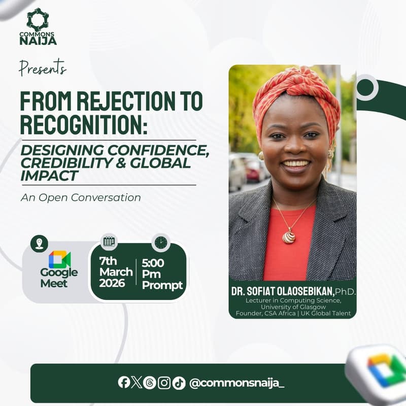 Cover Image for FROM REJECTION TO RECOGNITION : Designing Confidence, Credibility & Global Impact
