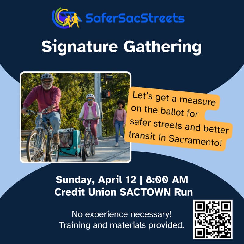 Cover Image for Safer Sac Streets Signature Gathering: Credit Union SACTOWN Run