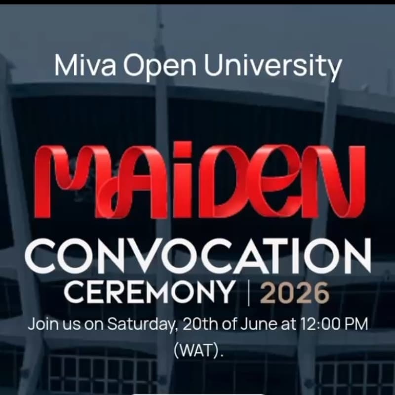 Cover Image for MIVA OPEN UNIVERSITY FIRST CONVOCATION CEREMONY ๐