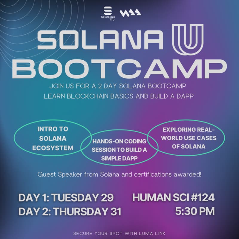 Cover Image for Solana Bootcamp
