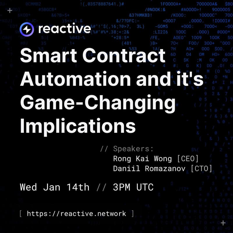 Cover Image for Smart contract automation and its game changing implication by Reactive Network