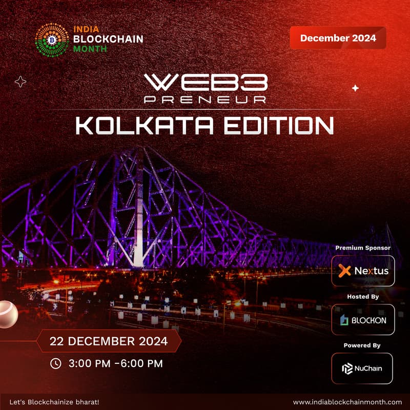 Cover Image for Web3Preneur Kolkata Edition - India Blockchain Month