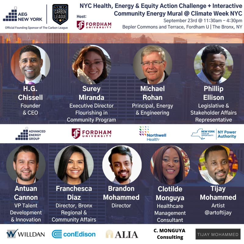 Cover Image for AEG NYC Health, Energy & Equity Action Challenge + Interactive Community Energy Mural @ Climate Week NYC