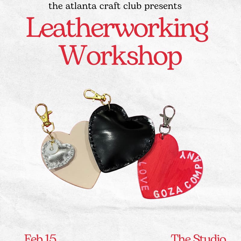 Cover Image for Leather Heart Bag Charms