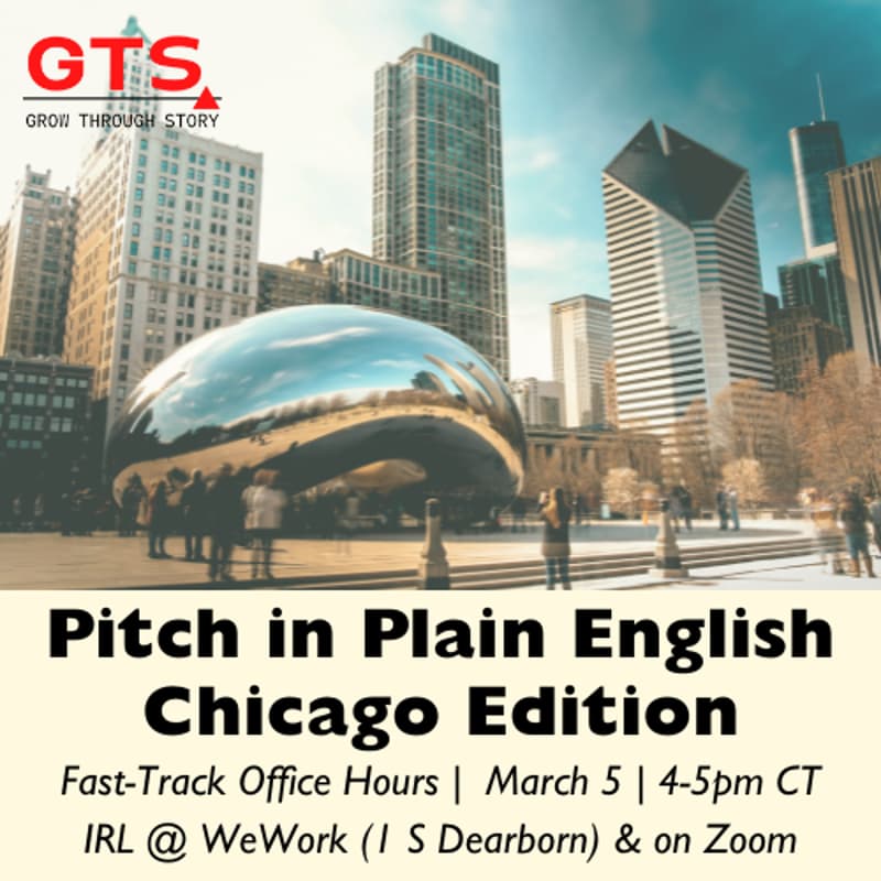 Cover Image for Pitch in Plain English, Chicago Edition: Get Clarity on Your Message So You Raise in 2025