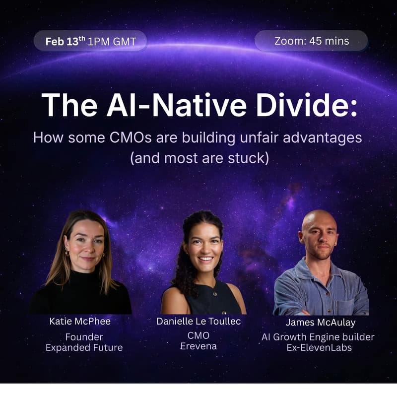 Cover Image for The AI-Native Divide: How some CMOs are building unfair advantages