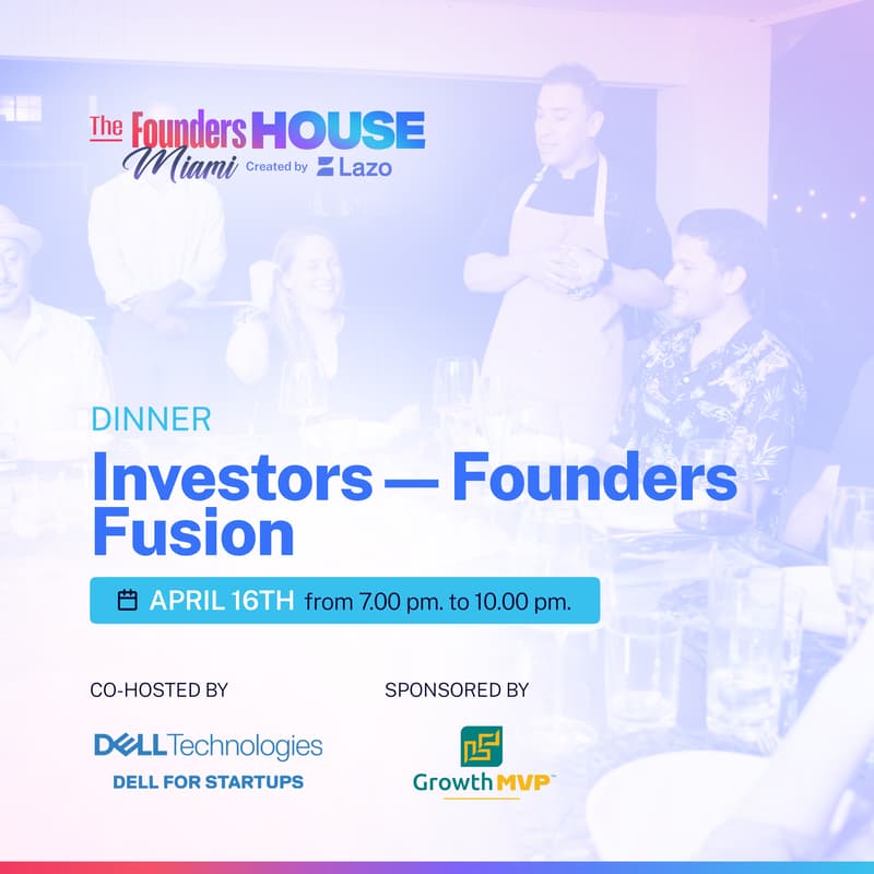 Cover Image for Investors-Founders Fusion Dinner by Dell for Startups [Invite-Only]