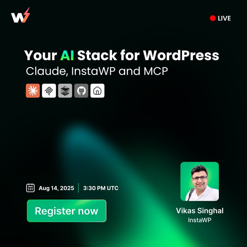 Your AI Stack for WordPress: Claude, InstaWP & MCP · Luma