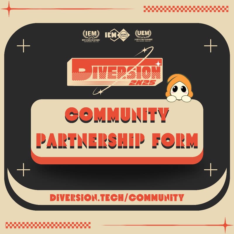 CALLING FOR COMMUNITY PARTNERS - DIVERSION 2K25 · Luma